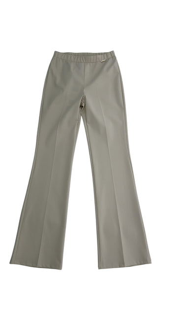 Pantalone elastico in vita a zampa