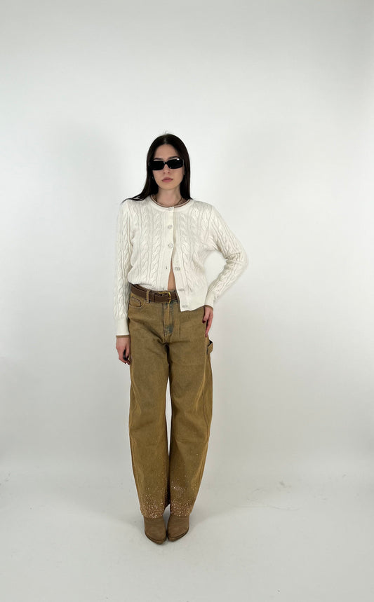 Jeans balloon sabbia