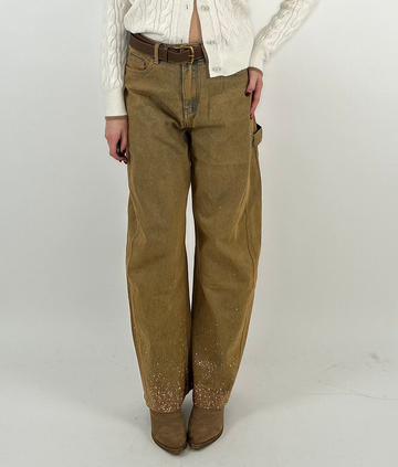 Jeans balloon sabbia