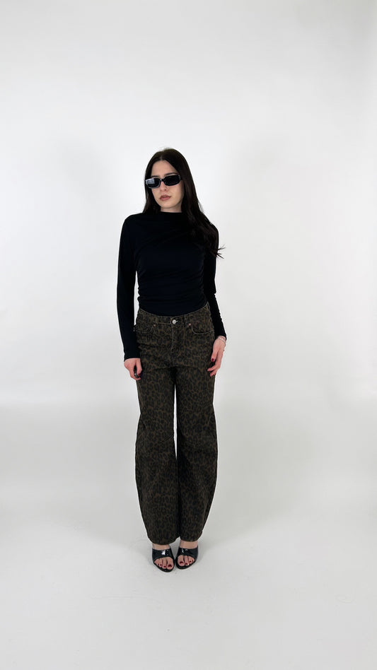 Jeans leopardato