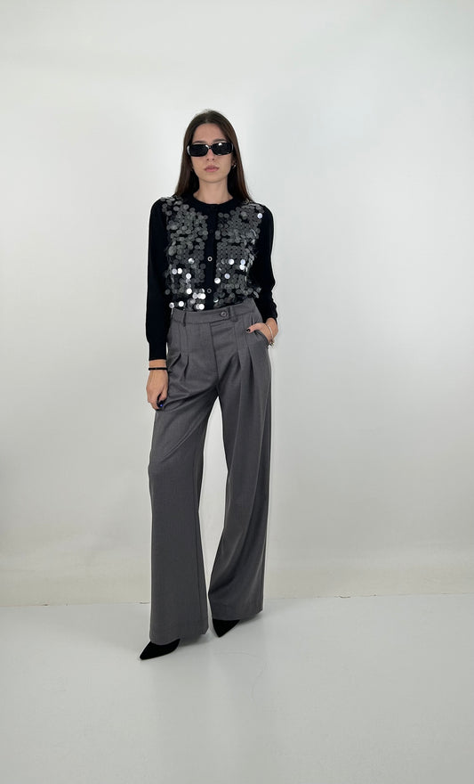Cardigan con paillettes