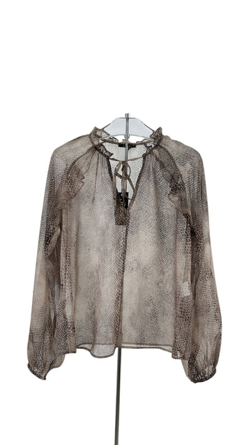 Blusa Pitonata in Chiffon