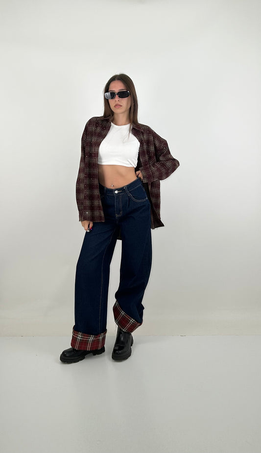 Camicia con brillantini