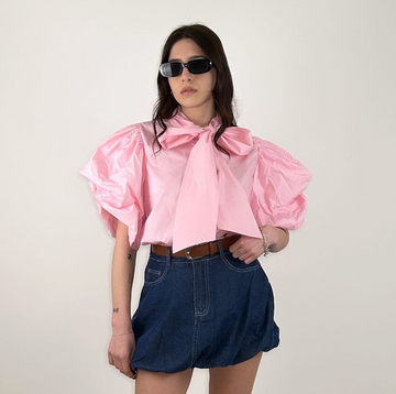 Camicia maniche palloncino