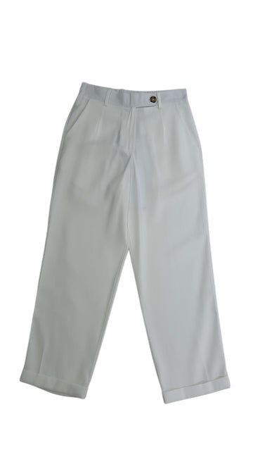 Pantalone a sigaretta bottone lungo