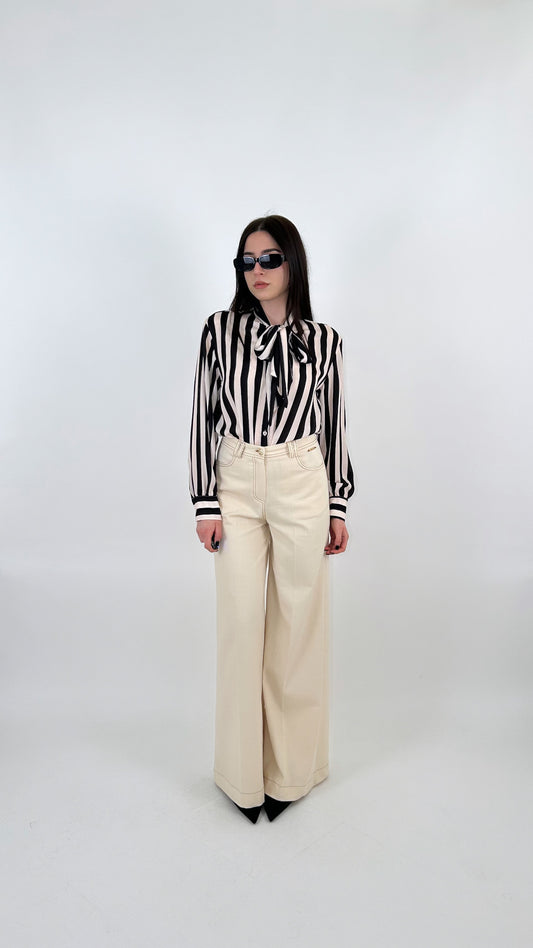 Camicia a righe larghe