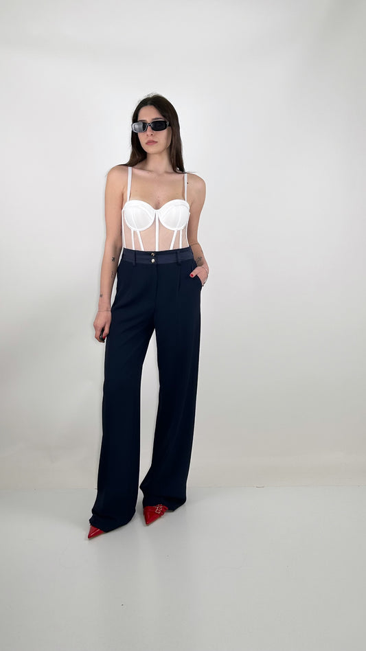 Pantalone bottoni oro