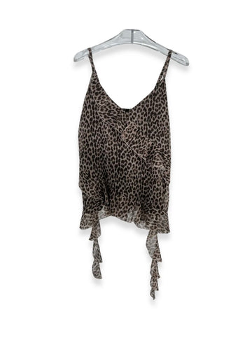 Top con stampa leopardata