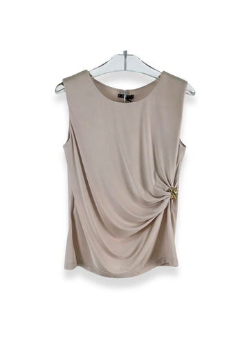 Canotta con accessorio dorato